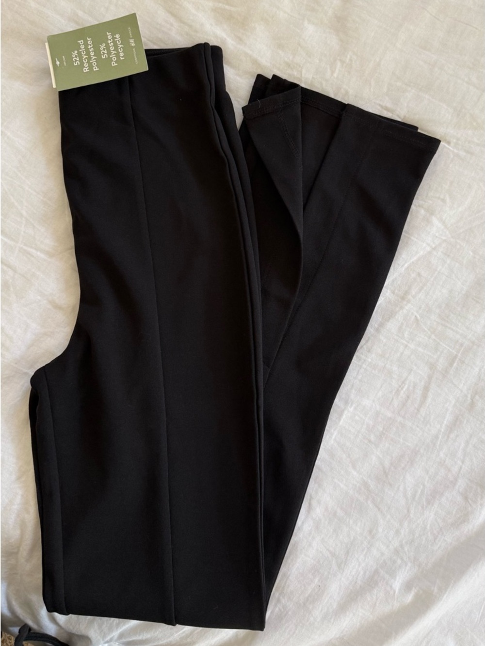 H&M Black Ponte Boot-Cut Pants